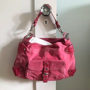 Via Repubblica | Pink Suede Handbag